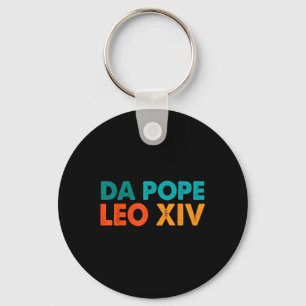 Funny Cool Retro Da Pope Tee New Pope Leo Xiv Men  Key Ring