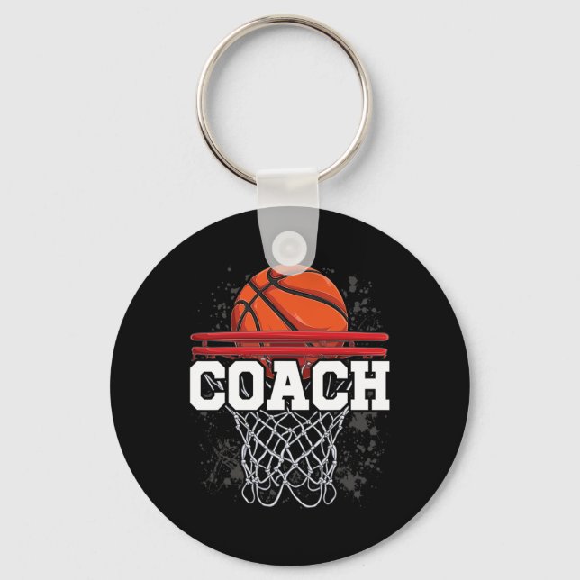 Funny Cool Sketll Coaching Designs Sketll Coach  Key Ring (Front)