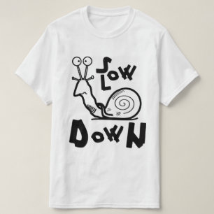 Funny Cool Snail Cartoon T-Shirt