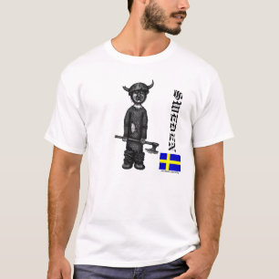 Funny cool viking Sweden t-shirt design