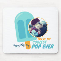 Funny Coolest Pop Dad Pun Father's Day Cute Photo