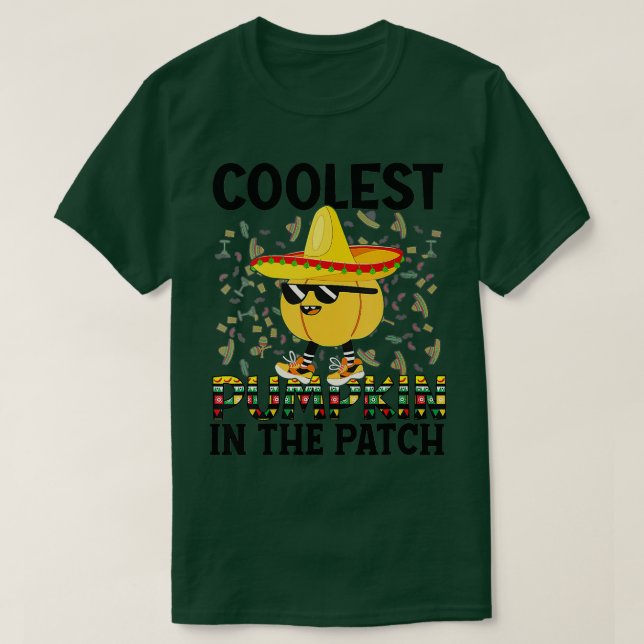 Funny Coolest Pumpkin In The Patch Toddler Boys Ha T-Shirt (Design Front)
