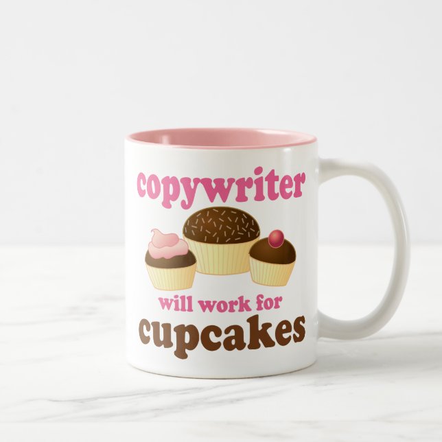 Funny Copywriter Two-Tone Coffee Mug (Right)