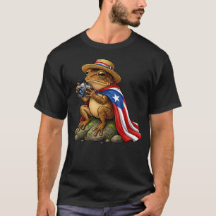 Funny Coqui Frog Puerto Rico Boricua Hispanic T-Shirt
