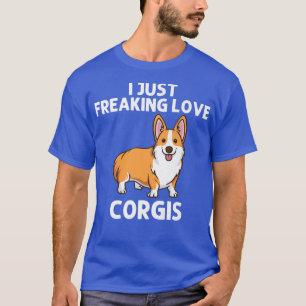 Funny Corgi Art For Men Women Welsh Corgi Dog Anim T-Shirt