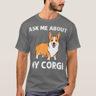 Funny Corgi Art For Men Women Welsh Corgi Dog Anim T-Shirt