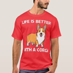 Funny Corgi Art For Men Women Welsh Corgi Dog Anim T-Shirt