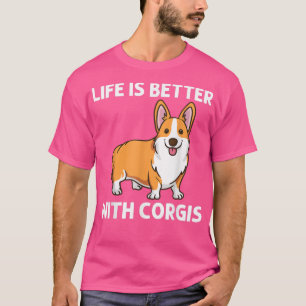 Funny Corgi Art For Men Women Welsh Corgi Dog Anim T-Shirt