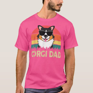 Funny Corgi Dad Pembroke Welsh Tricolor Corgi Gift T-Shirt
