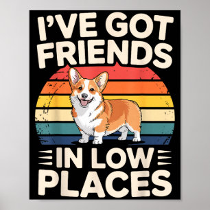 Funny Corgi Design For Men Women Kids Dog Welsh Co Poster