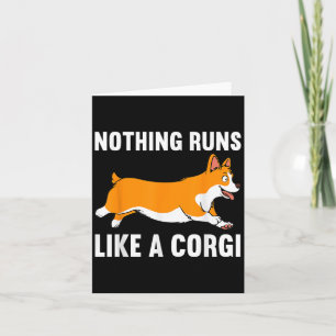 Funny Corgi Design For Men Women Kids Pet Dog Corg Card