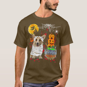 Funny Corgi Dog Halloween Costume Dog Lover -1033 T-Shirt
