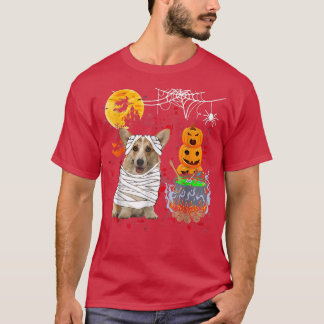 Funny Corgi Dog Halloween Costume Dog Lover  T-Shirt