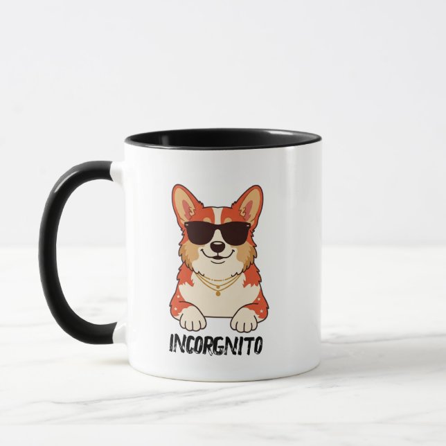 Funny Corgi Dog Mug Cute Corgi Pun Coffee Cup (Left)