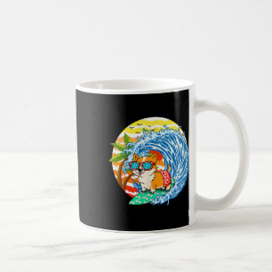Funny Corgi Dog Surfing Surfer Hawaii Beach Summer Coffee Mug