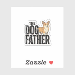 Funny Corgi Dogfather Vintage Engraving T-Shirt De