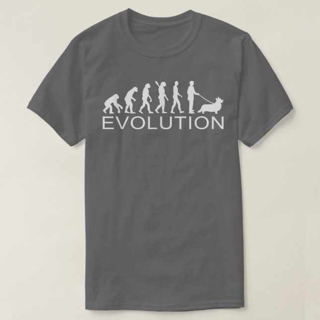 Funny Corgi Evolution men T-Shirt (Design Front)