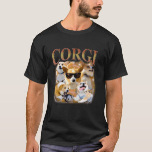 Funny Corgi Gang Eyeglasses Naughty Corgi Dog Mom T-Shirt
