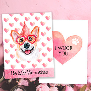 Corgi Valentine s Day Cards Zazzle UK