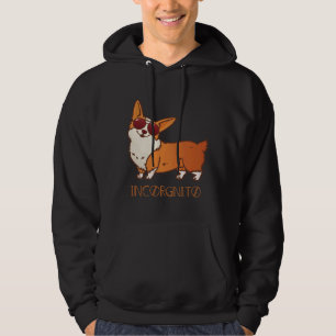 Funny Corgi Incorgnito Dog Pun Cute Pet   Hoodie
