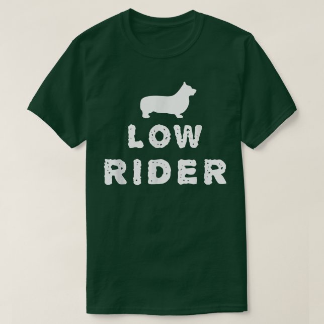 Funny Corgi Low Rider  T-Shirt (Design Front)