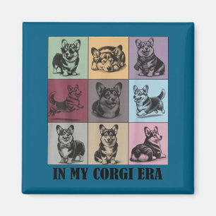 Funny Corgi Mom Quote In My Corgi Era Cool Dog Lov Magnet