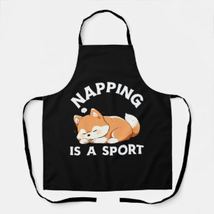 Funny Corgi Napping Is a Sport Dog Lover Apron