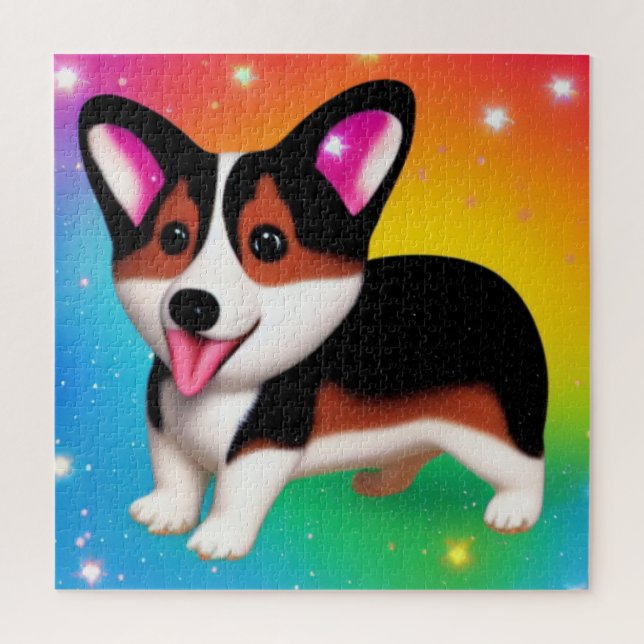 Funny Corgi Puppy Dog  Jigsaw Puzzle (Vertical)