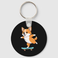 Funny Corgi Skater Skateboard Ballerina Mom Dad Ki