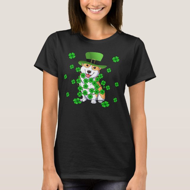 Funny CORGI St patricks Day T-Shirt (Front)