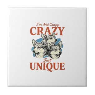 Funny Corgi Unique Vintage Engraving T-Shirt Desig Tile