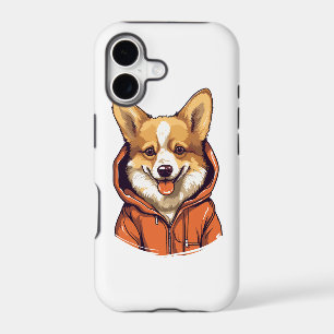 Funny Corgi Wearing Hoodie