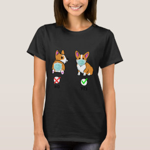 Funny Corgi Wearing Mask Cute Dog    787 T-Shirt