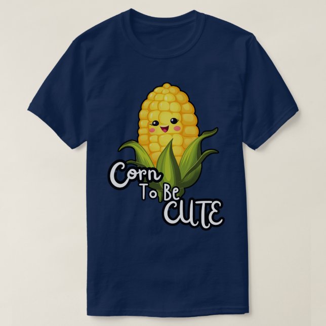 Funny Corn Cute T-Shirt (Design Front)