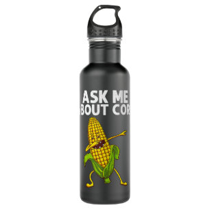Funny Corn Gift For Men Women Corn On The Cob Cost 710 Ml Water Bottle