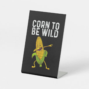 Funny Corn Gift for Men Women Corn On The Cob Cost Pedestal Sign