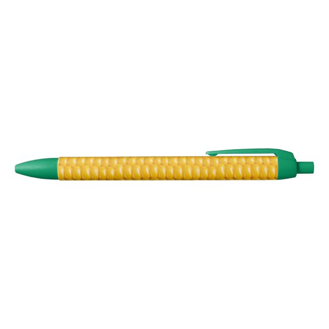 Funny, Corn on the Cob, Custom Black Ink Pen (Top)