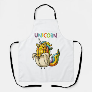 Funny Corn Unicorn Apron
