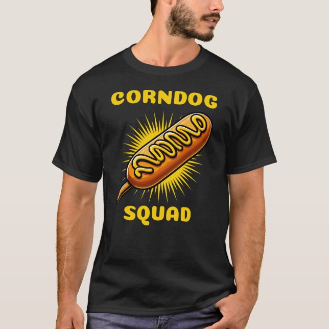 Funny Corndog Squad Corn Dog Lover T-Shirt (Front)