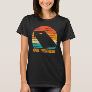 Funny Cornhole Corn Hole Retro Make Them Glow T-Shirt