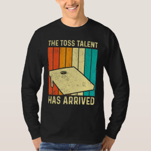 Funny Cornhole Corn Hole Retro The Toss Talent Has T-Shirt