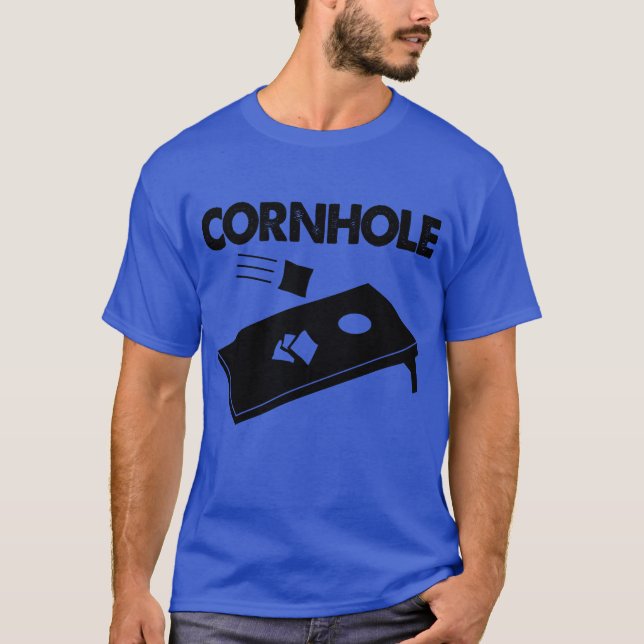 Funny Cornhole Game girl T-Shirt (Front)