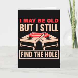 Funny Cornhole Grandpa Fathers Day Toss Games Card