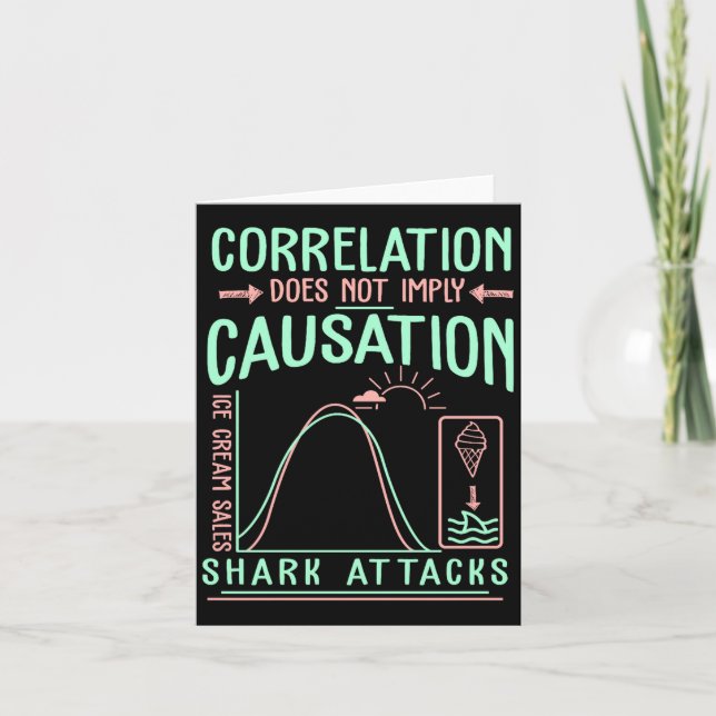Funny Correlation Does Not Imply Causation Premium Card (Front)