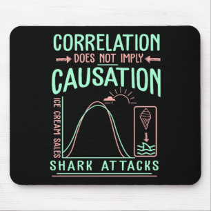 Funny Correlation Does Not Imply Causation Premium Mouse Mat
