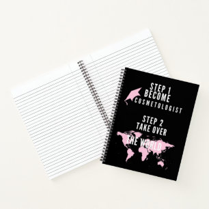 Funny Cosmetology School Graduation Cosmetologist Notebook