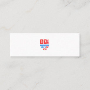 Funny cosplay quote mini business card