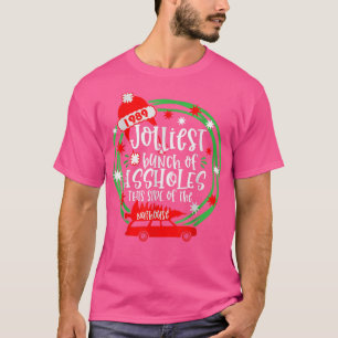 Funny Costume Christmas Tree Truck Jolliest Bunch T-Shirt