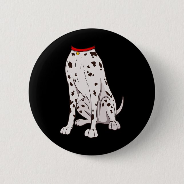 Funny Costume For Halloween Dog Animal Cosplay  6 Cm Round Badge (Front)