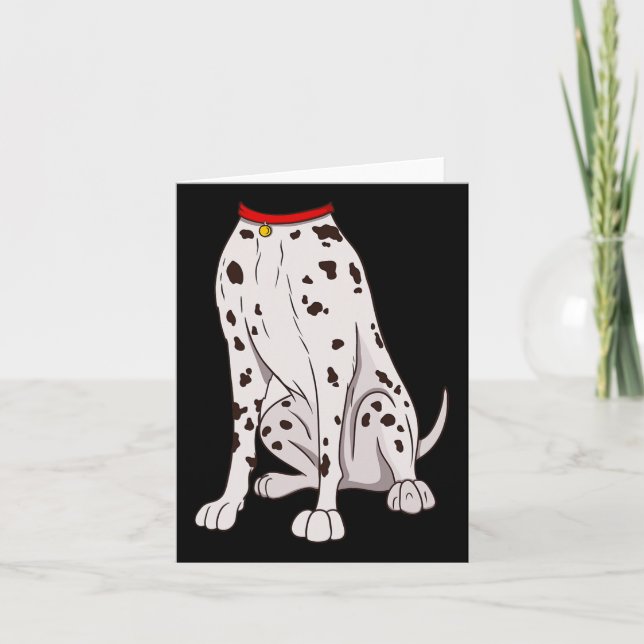 Funny Costume For Halloween Dog Animal Cosplay  Card (Front)